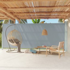 Gossi copertina laterala retractabila de terasa, gri, 220x600 cm