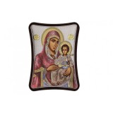 Icoana argintata - Maica Domnului de la Ierusalim 12,5x15,5 cm