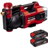 Einhell AQUINNA 36/35 F LED PXC + Twinpack CB - Pompa 3.7 bar + Set 2 acumulatori Li-Ion 18 V 2.5 Ah