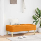 vidaXL bancă cu pernă Galben &Icirc;ntunecat 113 x 57 x 39 cm țesătură 42001943