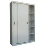 DULAP METALIC CU USI CULISANTE 4 RAFTURI ECO+, 1200x450x1900 mm+10 Bibliorafturi Cadou!