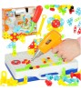 Set de construit, puzzle educational cu blocuri, surubelnita, suruburi colorate si cutie de depozitare, 237 piese, KIK