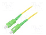 Patch cord fibră OS2 SC/APC 5m LSZH Goobay