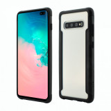 Husa Vetter Smart pentru Samsung Galaxy S10 Plus, Soft Edge and Clear Back, Negru