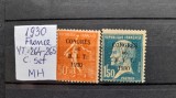 1930-Franta-YT=264-265-c.set-MH, Stampilat