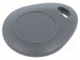 Breloc RFID ELATEC Mifare Classic 125kHz plastic gri