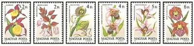 Ungaria 1987 - Flori, orhidee, serie neuzata foto
