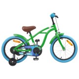 vidaXL Bicicletă pentru Copii 16 Inci pentru 4-6 ani Verde 42009325