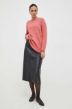 Weekend Max Mara pulover din amestec de lana femei, culoarea roz, light