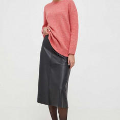 Weekend Max Mara pulover din amestec de lana femei, culoarea roz, light