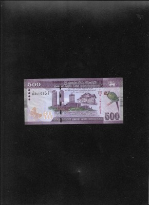 Sri Lanka 500 rupees rupii 2019 seria614151 unc foto