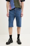 Tommy Jeans pantaloni scurti jeans barbati, culoarea albastru marin, DM0DM21851