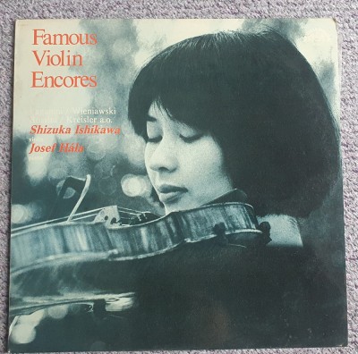 Famous Violin Encores, Shizuka Ishikawa violin Josef Hala piano, Praga 1983 foto