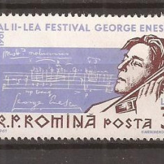 LP 522 Romania -1961- AL II-LEA FESTIVAL GEORGE ENESCU, Nestampilat