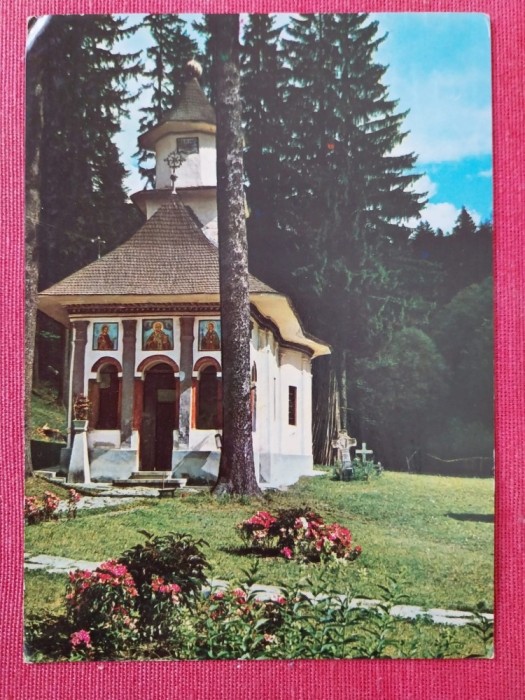 CPIB 23455 CARTE POSTALA - PREDEAL, MANASTIREA PREDEAL, CIRCULATA, 1976, STAMPILE, TIMBRU