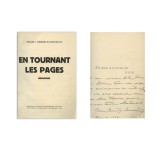 Roxane J. Berindei Mavrocordat, En tournant les pages, 1939, cu dedicație pentru Helen Ghica