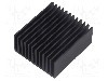 Radiator extrudat, aluminiu, 50mm x 45mm, neagra, FISCHER ELEKTRONIK - SK 626 50 SA