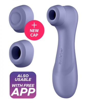 Stimulator Pro 2 Generation 3, 11 Viteze Suctiune, 12 Moduri Vibratii, Silicon, USB, IPX 7, Free App, Lila foto