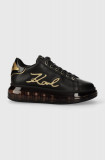 Karl Lagerfeld sneakers din piele KAPRI KUSHION culoarea negru, KL62611F