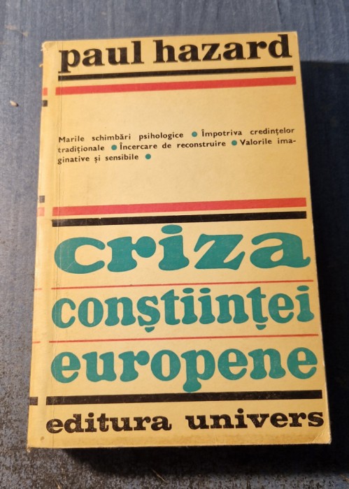 Criza constiintei europene Paul Hazard