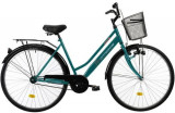 Cumpara ieftin Bicicleta Oras DHS Citadinne 2812, roti 28inch, cadru otel 505mm, frana Torpedou + V-Brake (Verde)