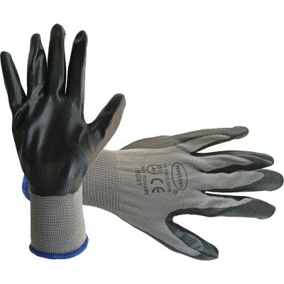 Manusi de protectie, poliester si nitril , mansete elastice, marime 10 (XL), certificare EN 420 / EN 388, DSH, 210426 foto