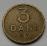 Monedă 3 bani 1954