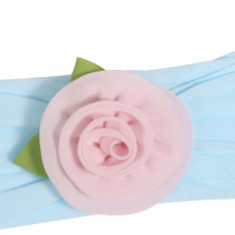 Ornamental Flower Headband pentru fetiță Microfiber Mint