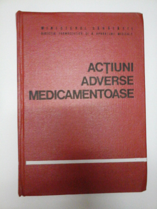 ACTIUNI ADVERSE MEDICAMENTOASE - Panaitescu, Popescu