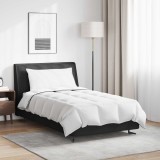 vidaXL Duvet de iarnă cu pernă 2 pcs Alb Pene de rață 3376188