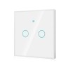 Comutator WiFi Inteligent Tactil, Alb, Sticlă Securizată, Control App/Voce, Fără Nul, Compatibil Alexa/Google Home