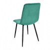 Scaun stil scandinav, Jumi, Piado, catifea, metal, verde si negru, 44x52x89 cm GartenVIP DiyLine