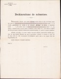 HST A743 Dechiarațiune subscriere acțiuni Institutul de credit Albina Sibiu 1871