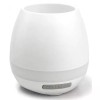 Boxa Bluetooth Ghiveci Muzical cu Lumina Veghe LED, 5W, Alb - Dactylion, Incarcare USB, Autonomie 12h