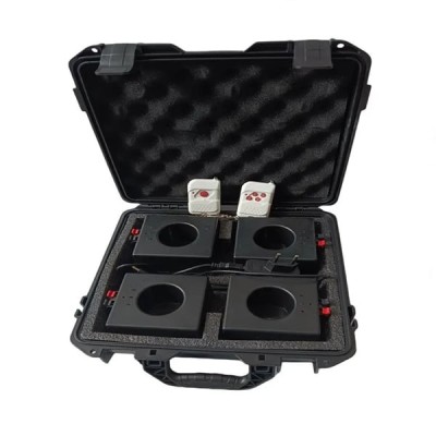 Sistem profesional wireless pentru declanșare artificii, tip vulcan, 4 console foto