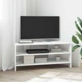 vidaXL DulapdecolțpentruTV Alb 102x40,5x45cm Lemn compozit 889765