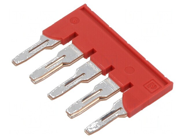 Punte de conectare piste 5 roşie 8mm UL94V-0