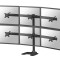 Suport 6 monitoare de birou Neomounts FPMA-D700DD6; pentru display-uri cu