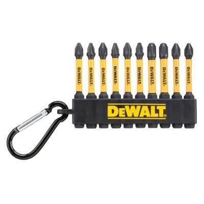 Set 10 biti pentru insurubare de impact, DeWalt DT7274-QZ, profil Pozidriv / Phillips, 57 mm foto