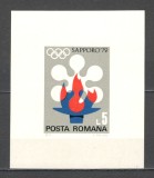 Romania.1971 Olimpiada de iarna SAPPORO-Bl. XR.684