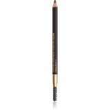 Cumpara ieftin Lanc&ocirc;me Br&ocirc;w Shaping Powdery Pencil creion pentru sprancene cu pensula culoare 08 Dark Brown 1.19 g