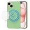 Husa MagSafe pentru Apple iPhone 15, Techsuit, SoftFlex, Verde Deschis