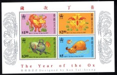 C2395 - Hong Kong 1997 - Anul Nou bloc neuzat,perfecta stare MNH