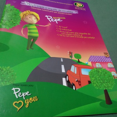 PEPE,COPII SI REGULILE DE CIRCULATIE -EDUCATIE RUTIERA PRIN JOC PENTRU SCOLARI foto