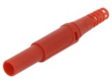 Mufă Banană 4mm Roșie 32A 1kVDC