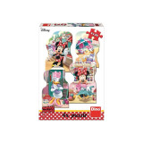 Puzzle 4 in 1 - Minnie si Daisy in vacanta (4 x 54 piese), Dino