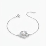 Cumpara ieftin Bratara din Argint 925 cu Pandantiv Floare, Perla E i Zirconiu , Colectia Bloom Blossom