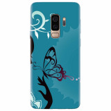 Husa silicon pentru Samsung S9 Plus, Blue Butterfly