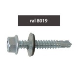 Cumpara ieftin Suruburi Perforatoare Ral 8019-Mahoniu 4.8 X 35 Mm, 250 Bucati