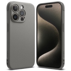Husa pentru iphone 15 pro max ringke onyx, gray foto